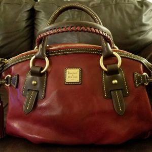 Dooney & Bourke Toledo Med. Mail Satchel-Ruby Red